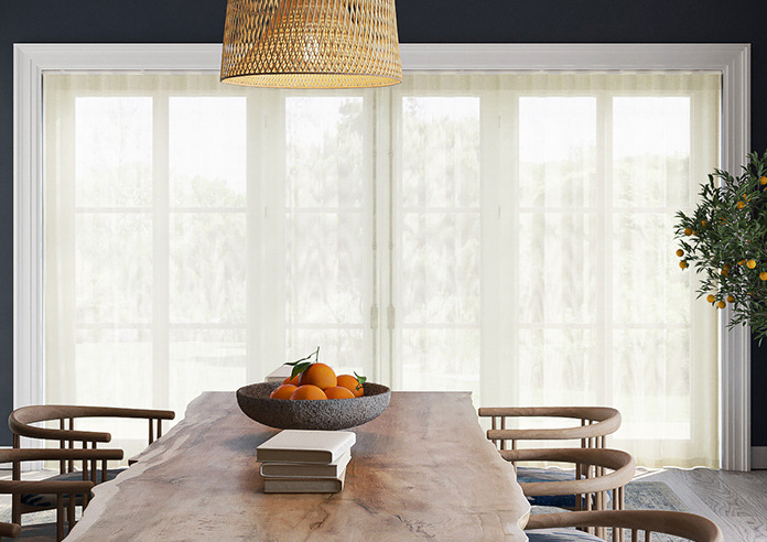 Catania Stripe Voile, Powder Cream - Made to Measure Curtains - Image 7